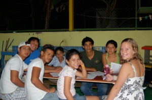 a table of students in advanced english 